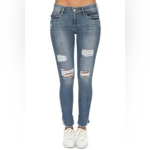 FRAME Denim Distressed Jean‎ in Wash Havelock